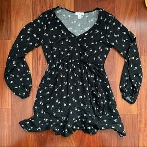 Ivy & Main Black Floral Dress